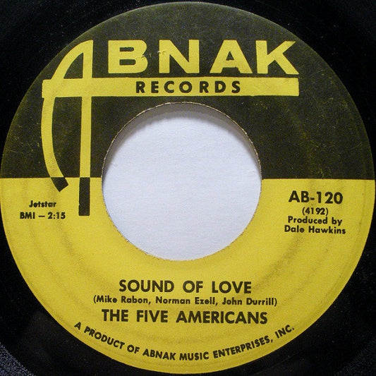 The Five Americans : Sound Of Love (7", Single)