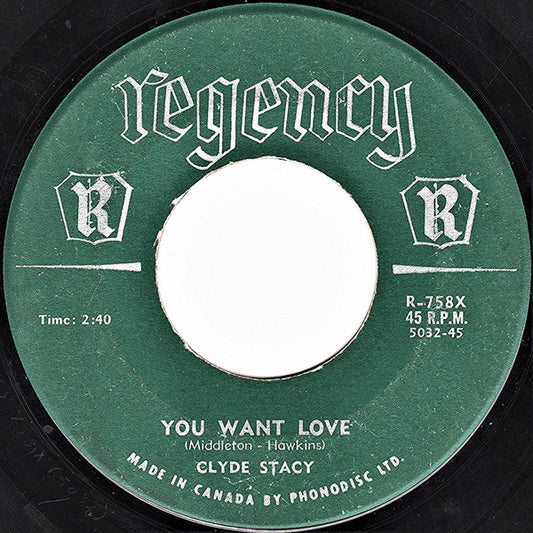 Clyde Stacy : You Want Love (7", Single)