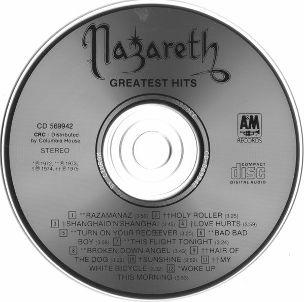 Nazareth (2) : Greatest Hits (CD, Comp, Club)