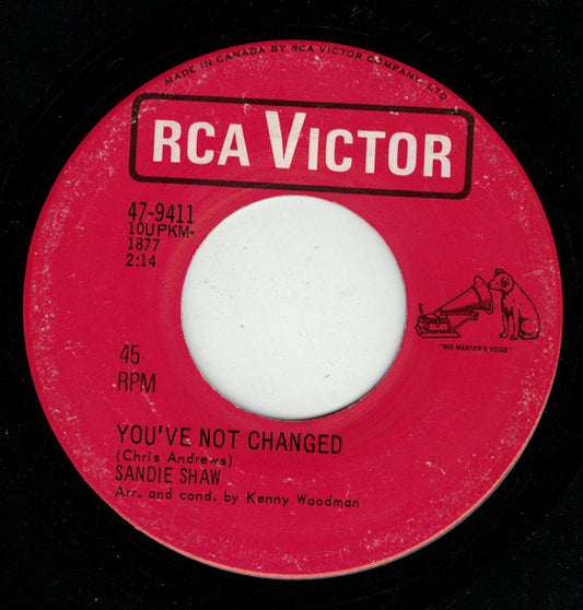 Sandie Shaw : You've Not Changed  (7", Single)