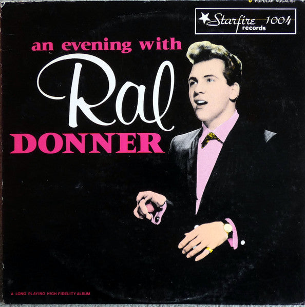 Ral Donner : An Evening With Ral Donner (LP, Album, Mono, Pic)