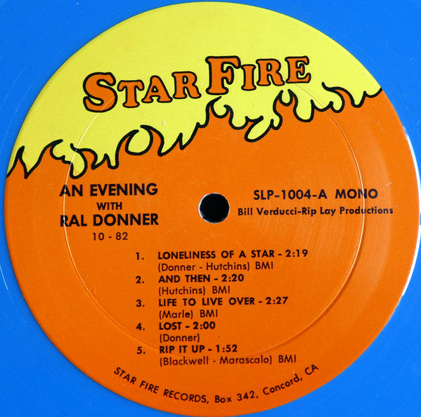 Ral Donner : An Evening With Ral Donner (LP, Album, Mono, Pic)