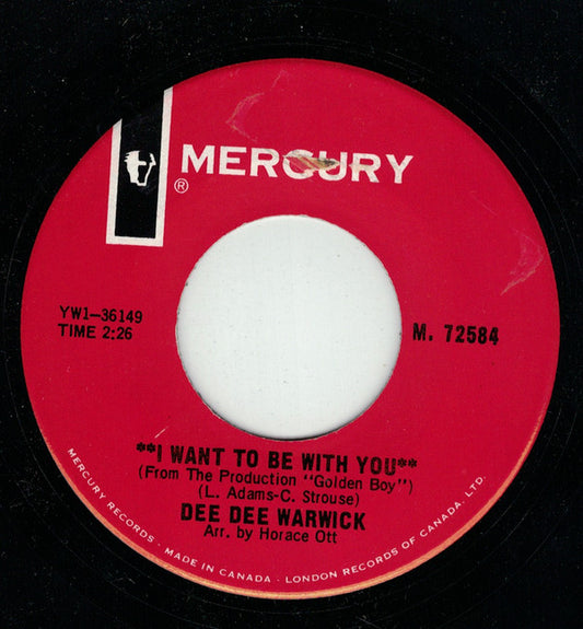 Dee Dee Warwick : I Want To Be With You / Lover's Chant (7", Single)