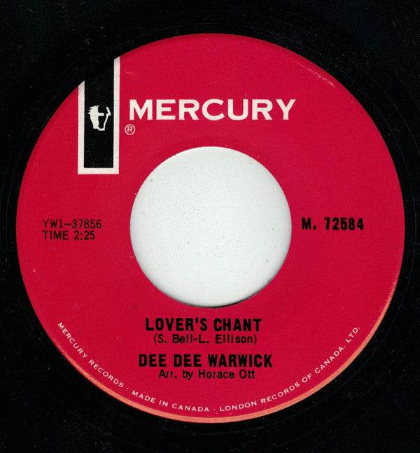 Dee Dee Warwick : I Want To Be With You / Lover's Chant (7", Single)
