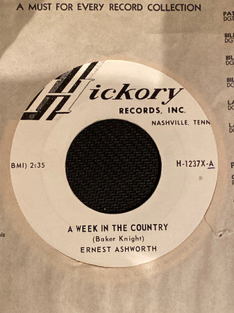 Ernest Ashworth* : A Week In The Country / Heartbreak Avenue (7", Single)
