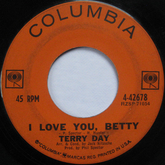 Terry Day (3) : Be A Soldier / I Love You Betty (7", Single)