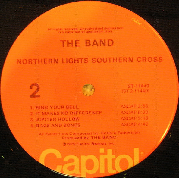 The Band : Northern Lights-Southern Cross (LP, Album, Win)