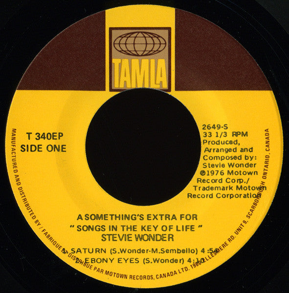 Stevie Wonder : Songs In The Key Of Life (2xLP, Album + 7", EP)