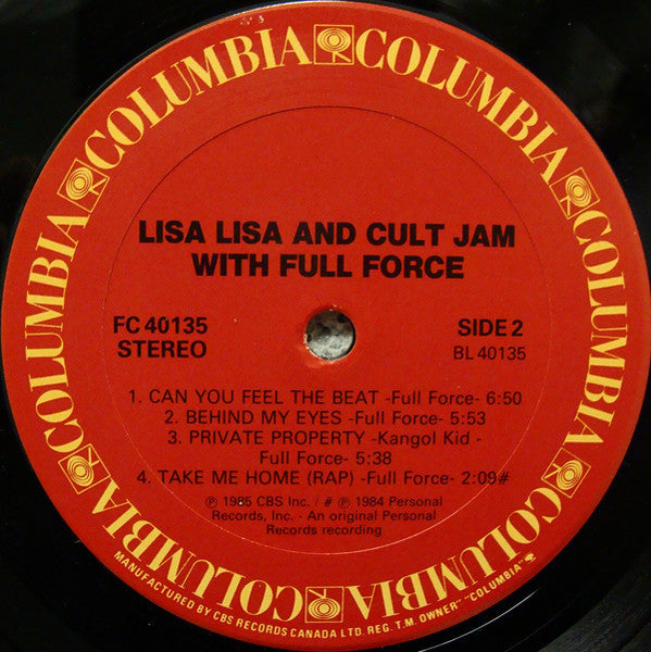 Lisa Lisa & Cult Jam With Full Force : Lisa Lisa & Cult Jam With Full Force (LP, Album)