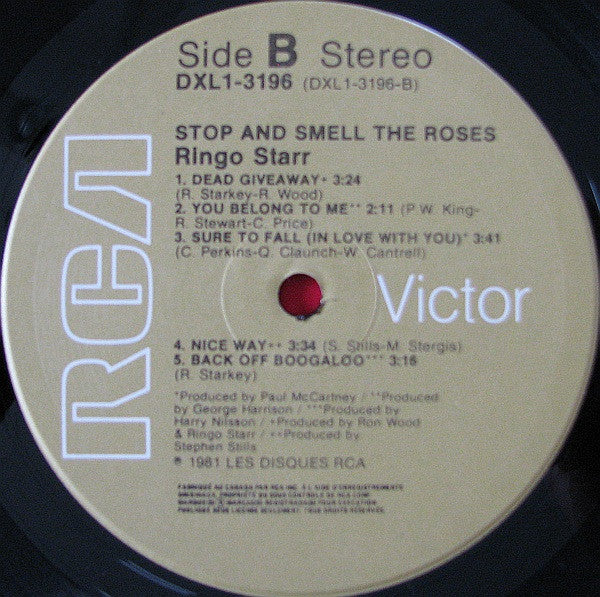 Ringo Starr : Stop And Smell The Roses (LP, Album)