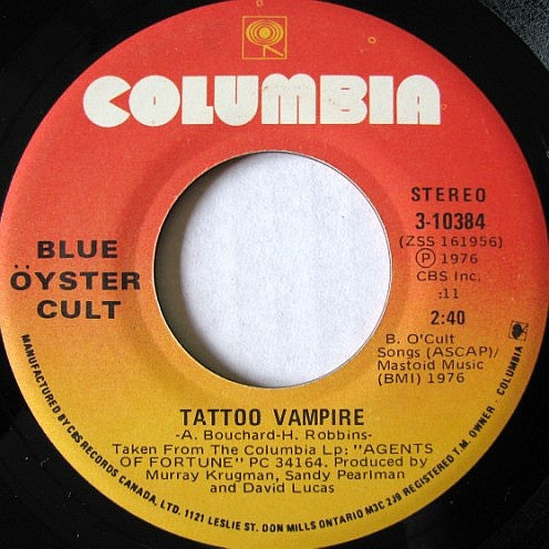 Blue Öyster Cult : (Don't Fear) The Reaper (7", Single)