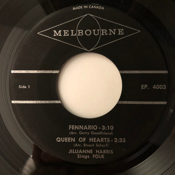 Jillianne Harris : Jillianne Harris Sings Folk (7", EP, Promo)