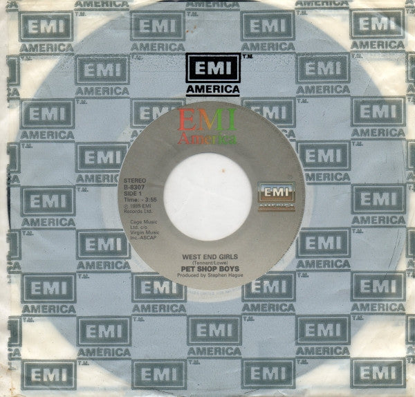 Pet Shop Boys : West End Girls (7", Single)