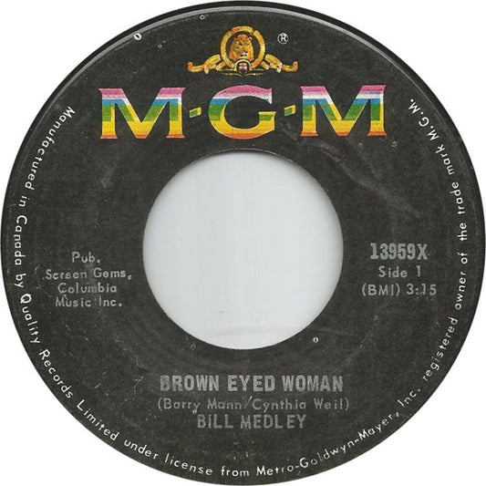 Bill Medley : Brown Eyed Woman (7", Single)