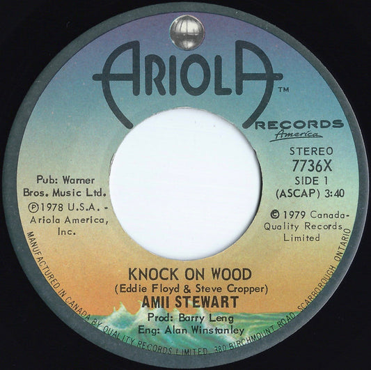 Amii Stewart : Knock On Wood (7", Single)