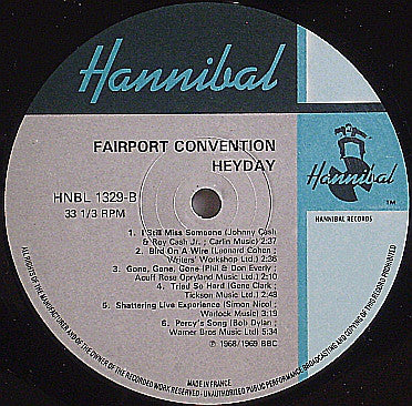 Fairport Convention : Heyday - The BBC Sessions 1968-1969  (LP, Album, MPO)
