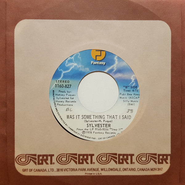 Sylvester : Dance (Disco Heat) (7", Single)