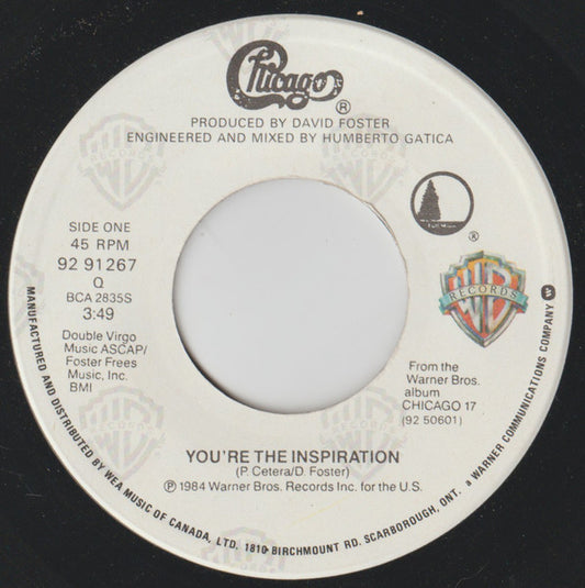 Chicago (2) : You're The Inspiration (7")