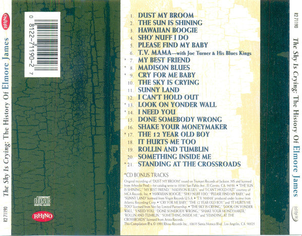 Elmore James : The Sky Is Crying: The History Of Elmore James (CD, Comp)