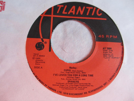 Spinners : (Medley) Cupid - I Loved You For A Long Time / Pipedream (7")