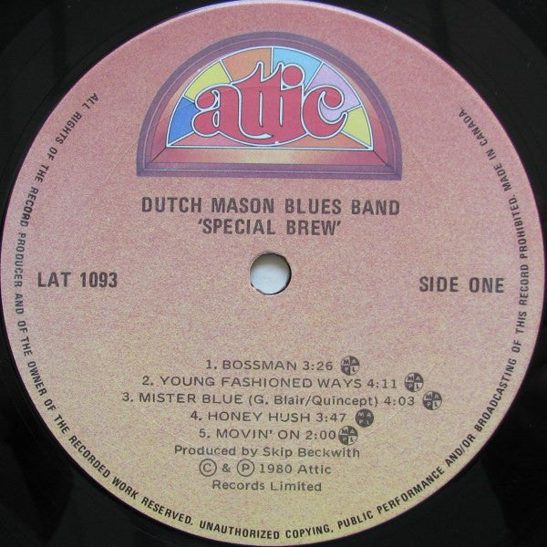 Dutch Mason Blues Band : Special Brew (LP, Album)