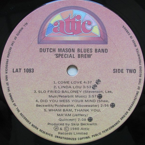 Dutch Mason Blues Band : Special Brew (LP, Album)