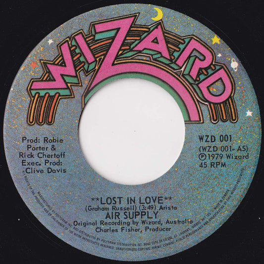 Air Supply : Lost In Love (7", Single)