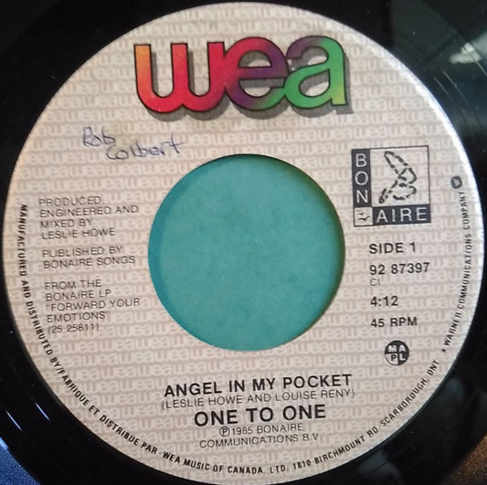 One To One : Angel In My Pocket (7")