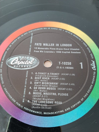 Fats Waller : "Fats" A Londres (LP, Comp)