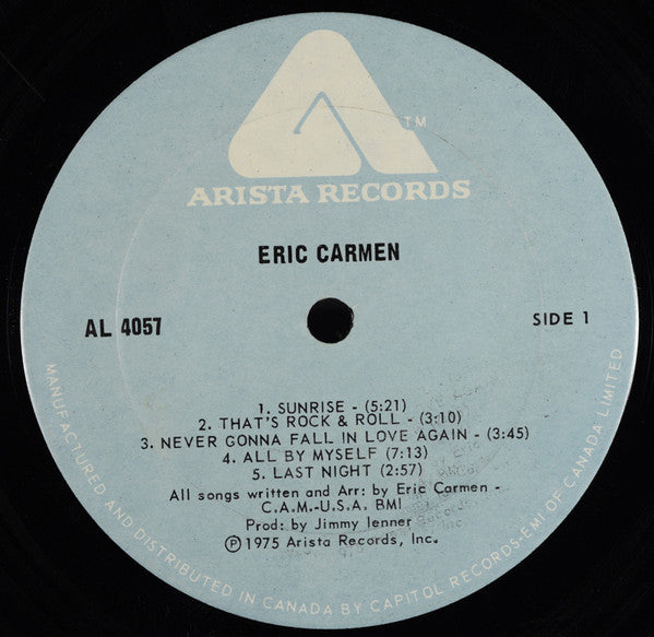 Eric Carmen : Eric Carmen (LP, Album)