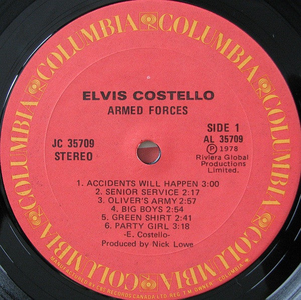 Elvis Costello And The Attractions* : Armed Forces (LP, Album)