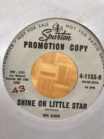 Bea Alden : Shine On Little Star (7", Promo)