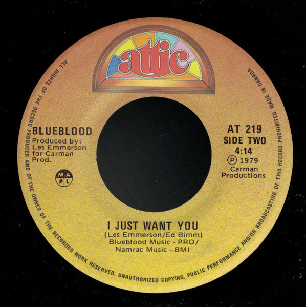 Blueblood (3) : One Way Life (U-Turn Sign) (7", Single)