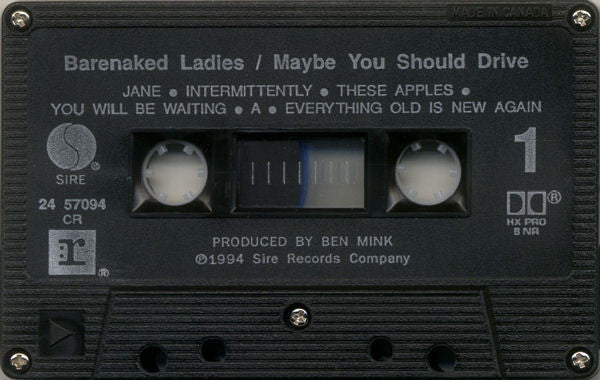 Barenaked Ladies : Maybe You Should Drive (Cass, Album)