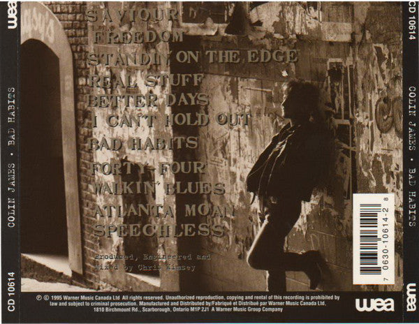 Colin James (2) : Bad Habits (CD, Album)
