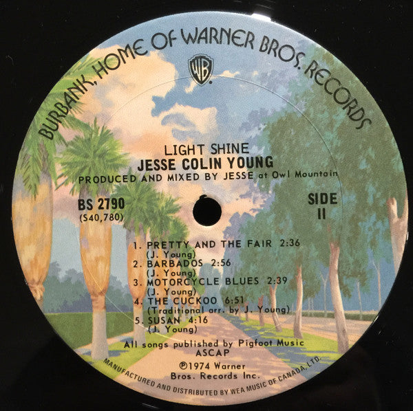 Jesse Colin Young : Light Shine (LP, Album)