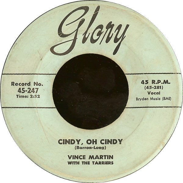 Vince Martin With The Tarriers : Cindy, Oh Cindy / Only If You Praise The Lord (7", Single)