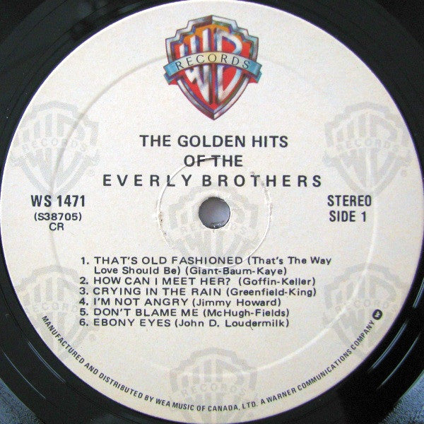 Everly Brothers : The Golden Hits Of The Everly Brothers (LP, Comp, RE)