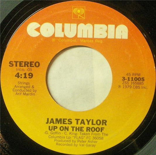 James Taylor (2) : Up On The Roof  (7", Styrene, Ter)