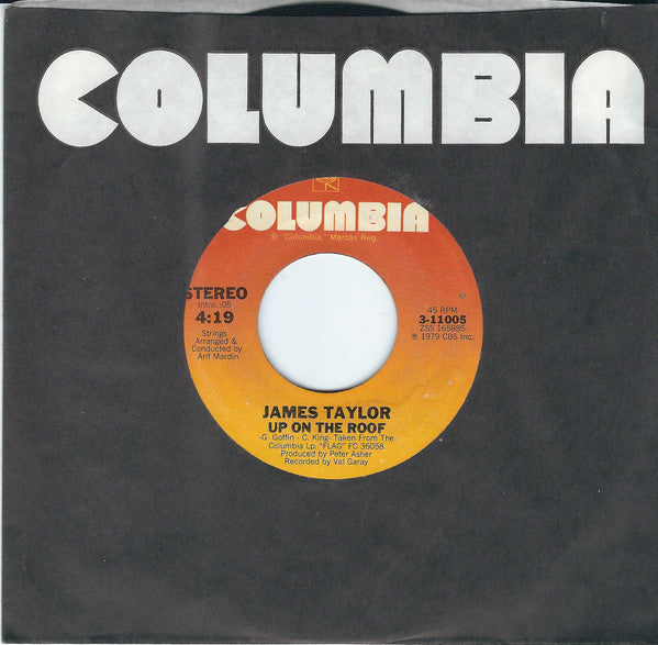 James Taylor (2) : Up On The Roof  (7", Styrene, Ter)