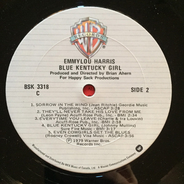 Emmylou Harris : Blue Kentucky Girl (LP, Album)