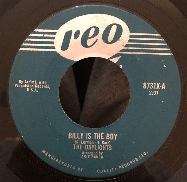 The Daylights (5) : Billy Is The Boy (7", Single)