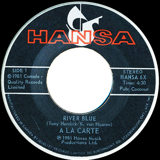 A La Carte* : River Blue (7", Single)