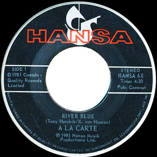 À La Carte : River Blue (7", Single)
