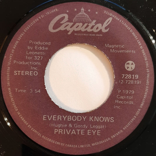 Private Eye (11) : Changes / Everybody Knows (7", Single)