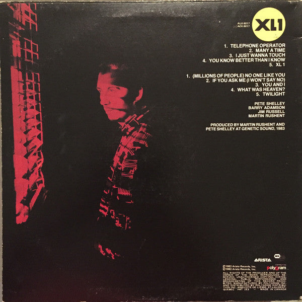Pete Shelley : XL-1 (LP, Album)