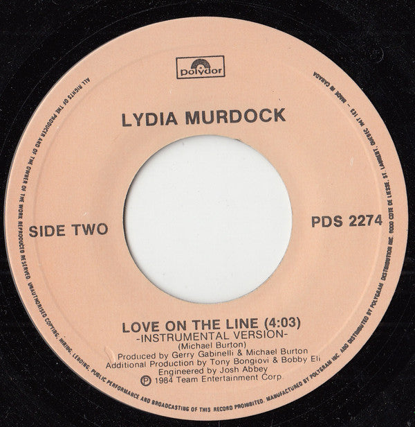 Lydia Murdock : Love On The Line (7", Single)