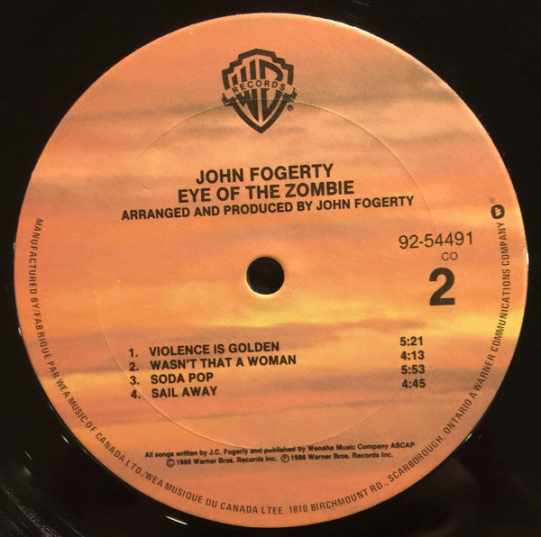 John Fogerty : Eye Of The Zombie (LP, Album)