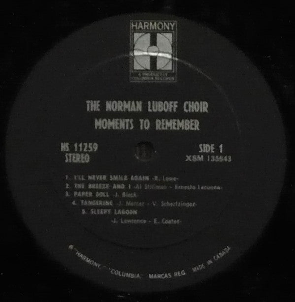 Norman Luboff Choir : Moments To Remember (LP, Album)