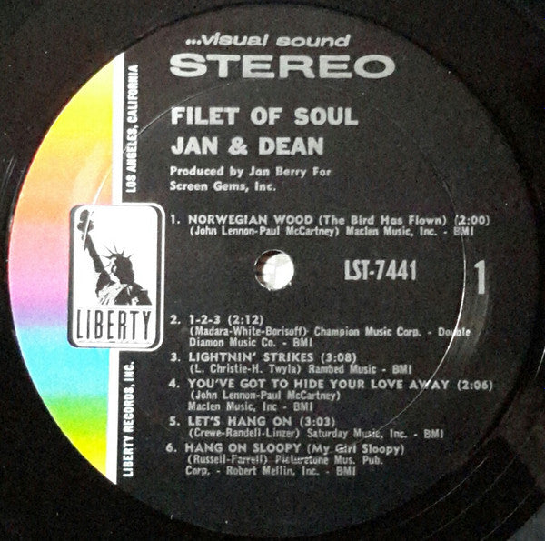 Jan & Dean : Filet Of Soul (LP, Album)